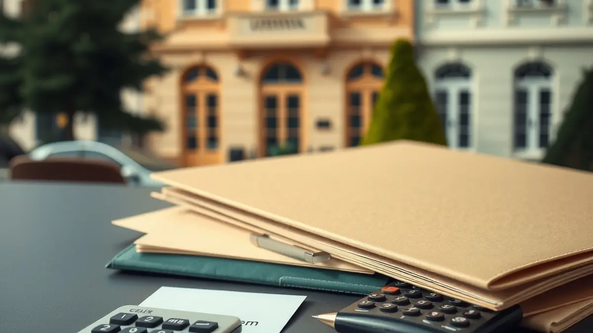 Dossier fermé, calculatrice et pièces en euros symbolisant une alerte financière au Luxembourg